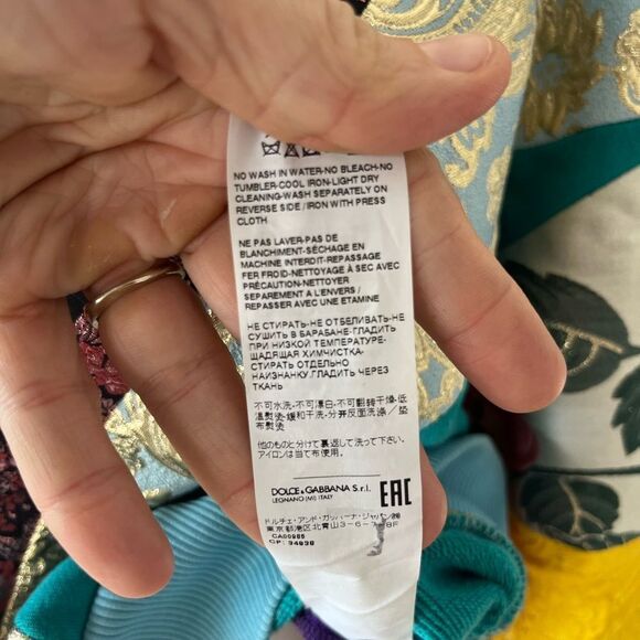 Dolce & Gabbana Quilted Embroidered Logo Iconic Sweatshirt Sweater 36 - Picture 12 of 12